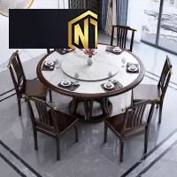 Mẫu bàn ăn gỗ, mặt bàn đá cao cấp cổ điển